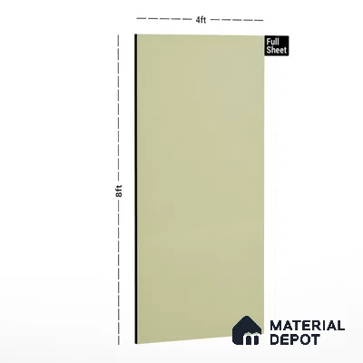 Yellow Solid Colors Look CF 203 Chalk Yellow Chiffon 8 ft x 4 ft Matte Finish Decorative Laminate - 1 mm | Suitable for Living Room, Kitchen, Office