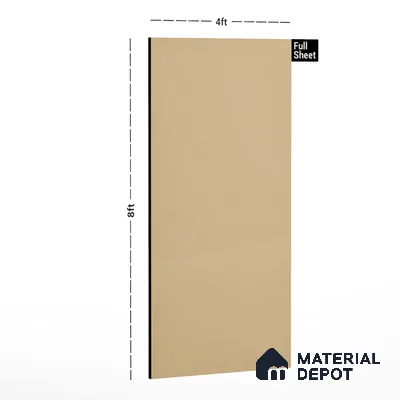 Beige Solid Colors Look CF 209 Peach Chiffon 8 ft x 4 ft Matte Finish Decorative Laminate - 1 mm | Suitable for Living Room, Kitchen, Office