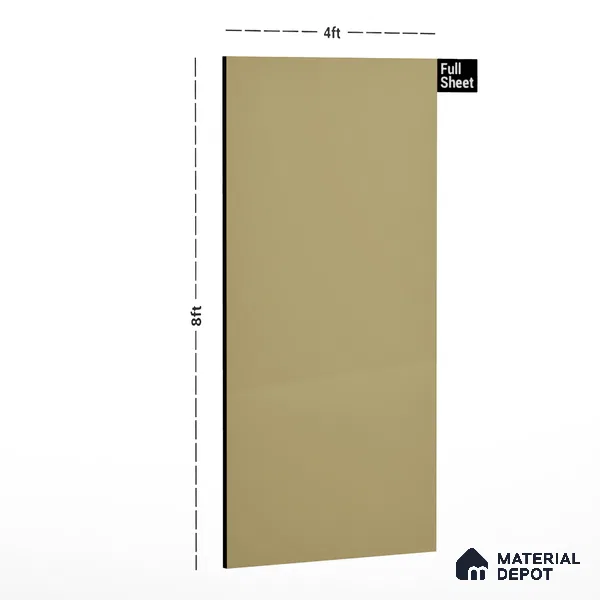 Beige Solid Colors Look CF 229 Country Beige Chiffon 8 ft x 4 ft Matte Finish Decorative Laminate - 1 mm | Suitable for Living Room, Kitchen, Office