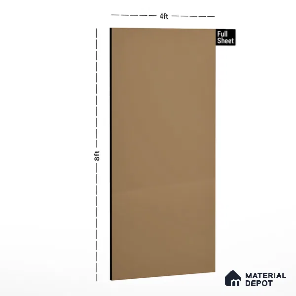 Beige Solid Colors Look CF 230 Swiss Coffee Chiffon 8 ft x 4 ft Matte Finish Decorative Laminate - 1 mm | Suitable for Living Room, Kitchen, Office