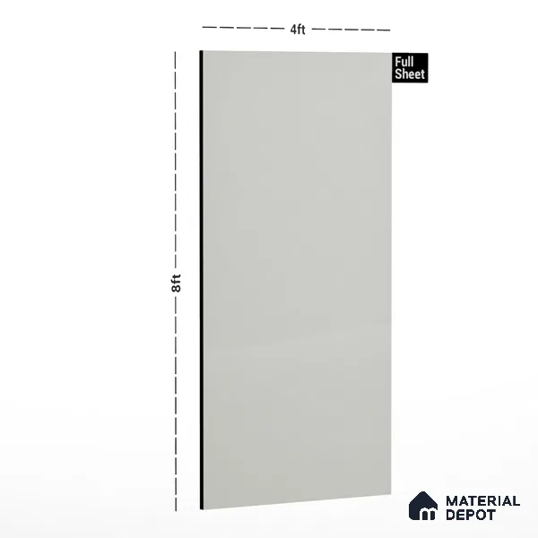 Ivory Solid Colors Look CM 13 Country Matt 8 ft x 4 ft Matte Finish Liner Laminate - 0.75 mm | Suitable for Living Room, Kitchen, Office