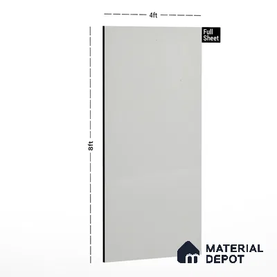 Ivory Solid Colors Look DJ 82 8 ft x 4 ft Matte Finish Liner Laminate - 0.75 mm | Suitable for Living Room, Kitchen, Office