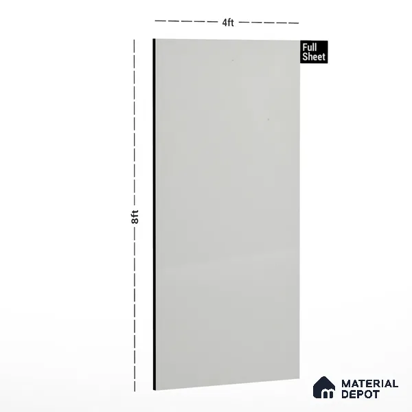 Ivory Solid Colors Look DJ 82 8 ft x 4 ft Matte Finish Liner Laminate - 0.75 mm | Suitable for Living Room, Kitchen, Office