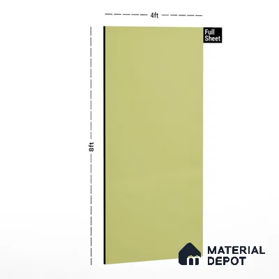 Yellow Textured Solid Look CF 223 Chiffon 8 ft x 4 ft Texture Finish Decorative Laminate - 1 mm | Suitable for TV Unit, Wardrobe, Kitchen Cabinets