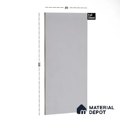 1001 BR Silver Brush 8 ft x 4 ft Texture Finish Decorative Laminate - 1 mm | Suitable for TV Unit, Wardrobe, Kitchen Cabinets