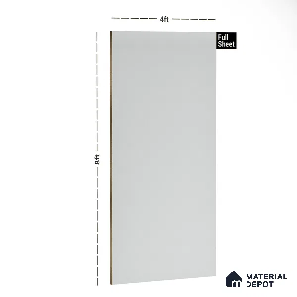 101 MG White 8 ft x 4 ft Texture Finish Decorative Laminate - 1.5 mm | Suitable for TV Unit, Wardrobe, Kitchen Cabinets