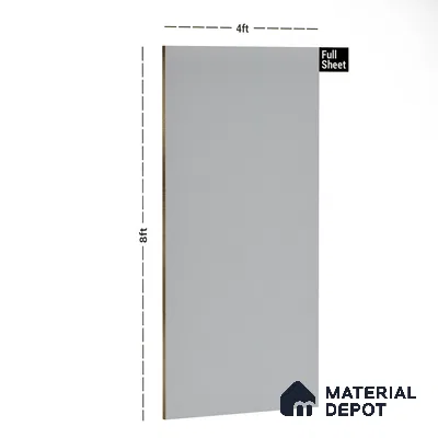 107 LU Snow White 8 ft x 4 ft Texture Finish Decorative Laminate - 1 mm  | Suitable for TV Unit, Wardrobe, Kitchen Cabinets | Matching Edgeband Code - (Rehau - 75637) | (E3 - 1001 HG)