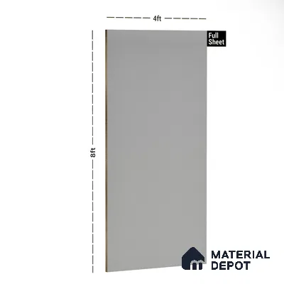 108 LU Off White 8 ft x 4 ft Texture Finish Decorative Laminate - 1 mm  | Suitable for TV Unit, Wardrobe, Kitchen Cabinets | Matching Edgeband Code - (Rehau - 110158) | (E3 - 1103 HG)