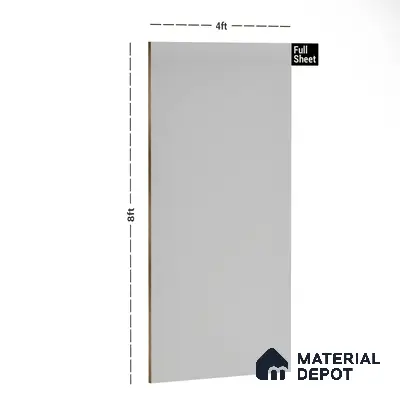 108 SI Off White 8 ft x 4 ft Texture Finish Decorative Laminate - 1 mm  | Suitable for TV Unit, Wardrobe, Kitchen Cabinets | Matching Edgeband Code - (Rehau - 112031) | (E3 - 1103 MT)
