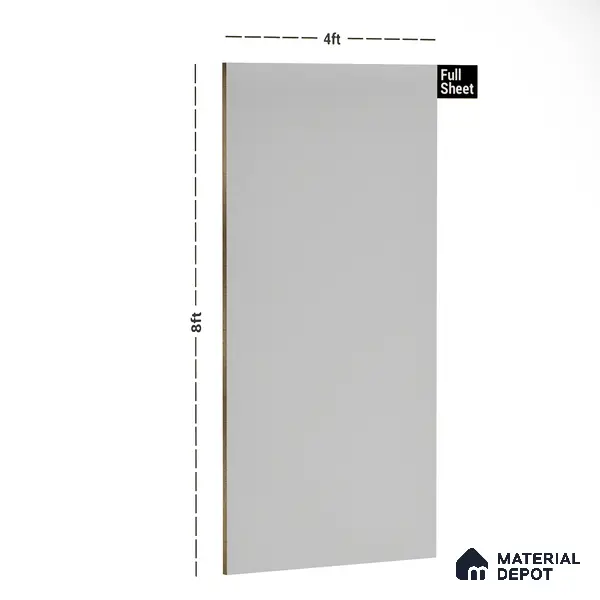 108 SI Off White 8 ft x 4 ft Texture Finish Decorative Laminate - 1 mm  | Suitable for TV Unit, Wardrobe, Kitchen Cabinets | Matching Edgeband Code - (Rehau - 112031) | (E3 - 1103 MT)