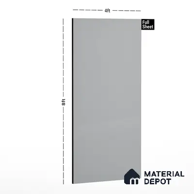 109 LU Designer White 8 ft x 4 ft Texture Finish Decorative Laminate - 1 mm  | Suitable for TV Unit, Wardrobe, Kitchen Cabinets | Matching Edgeband Code - (Rehau - 110166) | (E3 - 1001 HG)