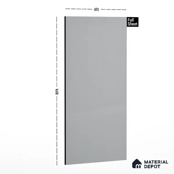 109 LU Designer White 8 ft x 4 ft Texture Finish Decorative Laminate - 1 mm | Suitable for TV Unit, Wardrobe, Kitchen Cabinets | Matching Edgeband Code - (Rehau - 110166) | (E3 - 1001 HG)