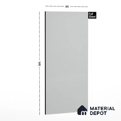 109 SU Designer White 8 ft x 4 ft Suede Finish Decorative Laminate - 1 mm | Suitable for TV Unit, Wardrobe, Kitchen Cabinets