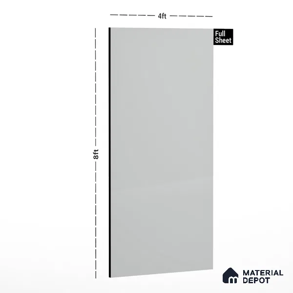 109 SU Designer White 8 ft x 4 ft Suede Finish Decorative Laminate - 1 mm | Suitable for TV Unit, Wardrobe, Kitchen Cabinets