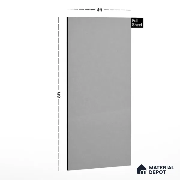 111 LO Frosty White 8 ft x 4 ft Texture Finish Decorative Laminate - 1 mm | Suitable for TV Unit, Wardrobe, Kitchen Cabinets