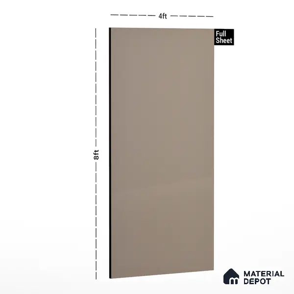 163 LU Beige 8 ft x 4 ft Texture Finish Decorative Laminate - 1 mm  | Suitable for TV Unit, Wardrobe, Kitchen Cabinets | Matching Edgeband Code - (Rehau - 75622) | (E3 - 1507 HG)