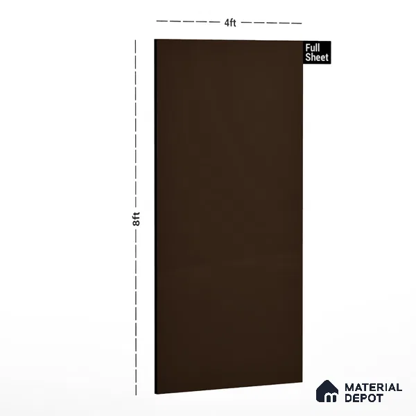 177 SU Deep Bronze 8 ft x 4 ft Suede Finish Decorative Laminate - 1 mm | Suitable for TV Unit, Wardrobe, Kitchen Cabinets