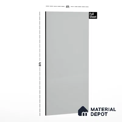 221 SU Light Grey 8 ft x 4 ft Suede Finish Decorative Laminate - 1 mm | Suitable for TV Unit, Wardrobe, Kitchen Cabinets