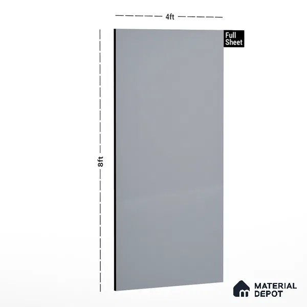 Stone Look 234 HG Bluish Grey 8 ft x 4 ft High Gloss Finish Decorative Laminate - 1 mm  | Suitable for TV Unit, Wardrobe, Kitchen Cabinets | Matching Edgeband Code - (Rehau - 333698
-008) | (E3 - 1515 HG)
