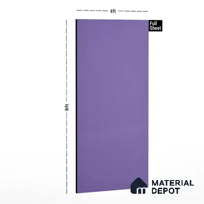 261 LU Lavender 8 ft x 4 ft Texture Finish Decorative Laminate - 1 mm  | Suitable for TV Unit, Wardrobe, Kitchen Cabinets | Matching Edgeband Code - (Rehau - 112038) | (E3 - 1520 HG)