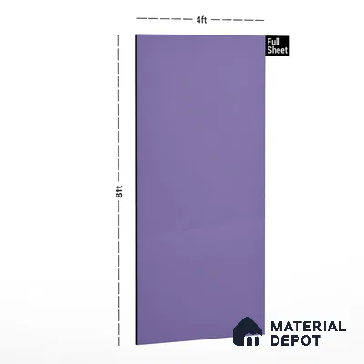 261 SU Lavender 8 ft x 4 ft Suede Finish Decorative Laminate - 1 mm | Suitable for TV Unit, Wardrobe, Kitchen Cabinets