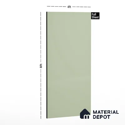 274 SU Desert Green 8 ft x 4 ft Suede Finish Decorative Laminate - 1 mm | Suitable for TV Unit, Wardrobe, Kitchen Cabinets