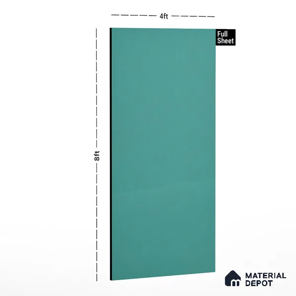 288 SU Dream Green 8 ft x 4 ft Suede Finish Decorative Laminate - 1 mm | Suitable for TV Unit, Wardrobe, Kitchen Cabinets