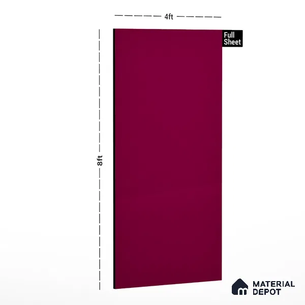 90155 LU Hot Pink 8 ft x 4 ft Texture Finish Decorative Laminate - 1 mm  | Suitable for TV Unit, Wardrobe, Kitchen Cabinets | Matching Edgeband Code - (Rehau - 75600) | (E3 - 1014 HG)