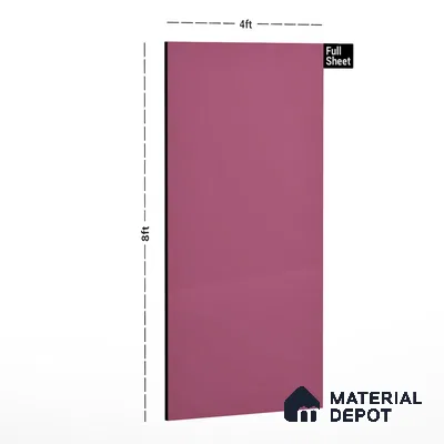 90155 SU Hot Pink 8 ft x 4 ft Suede Finish Decorative Laminate - 1 mm | Suitable for TV Unit, Wardrobe, Kitchen Cabinets