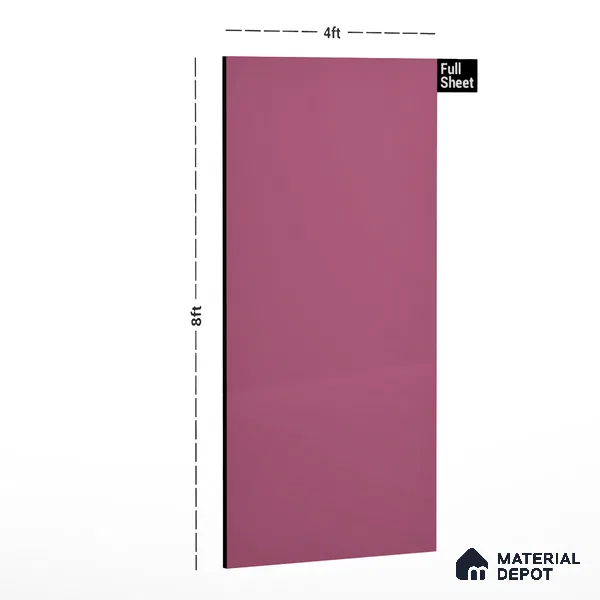 90155 SU Hot Pink 8 ft x 4 ft Suede Finish Decorative Laminate - 1 mm | Suitable for TV Unit, Wardrobe, Kitchen Cabinets