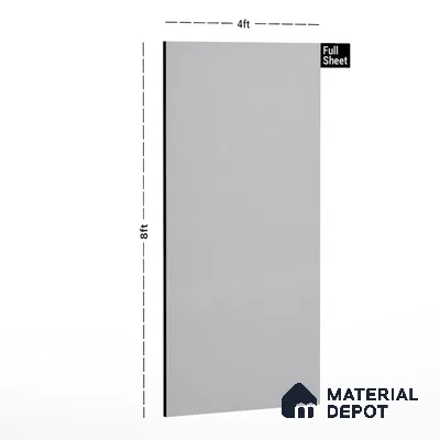 80008 MT Cool White 8 ft x 4 ft Matte Finish Liner Laminate - 0.8 mm | Suitable for TV Unit, Wardrobe, Kitchen Cabinets