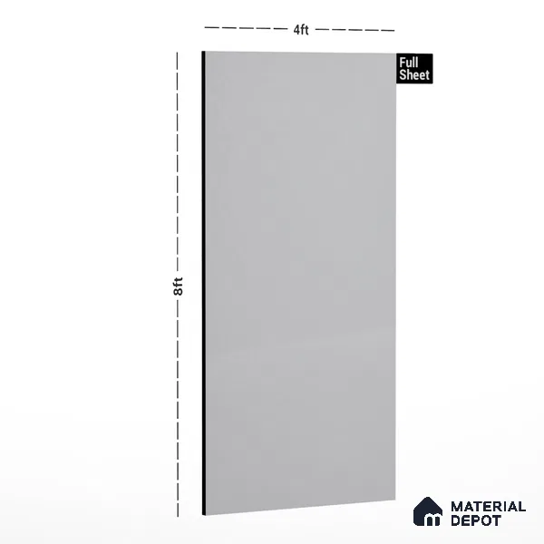 80008 MT Cool White 8 ft x 4 ft Matte Finish Liner Laminate - 0.8 mm | Suitable for TV Unit, Wardrobe, Kitchen Cabinets