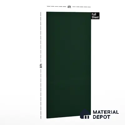 80282 SU Dark Green 8 ft x 4 ft Texture Finish Liner Laminate - 0.8 mm | Suitable for TV Unit, Wardrobe, Kitchen Cabinets