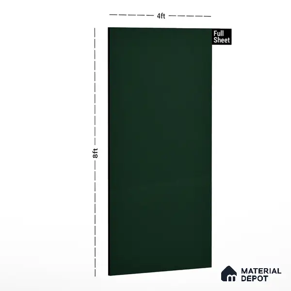 80282 SU Dark Green 8 ft x 4 ft Texture Finish Liner Laminate - 0.8 mm | Suitable for TV Unit, Wardrobe, Kitchen Cabinets
