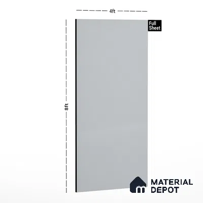 80106 SU Snow White 8 ft x 4 ft Texture Finish Liner Laminate - 0.8 mm | Suitable for TV Unit, Wardrobe, Kitchen Cabinets