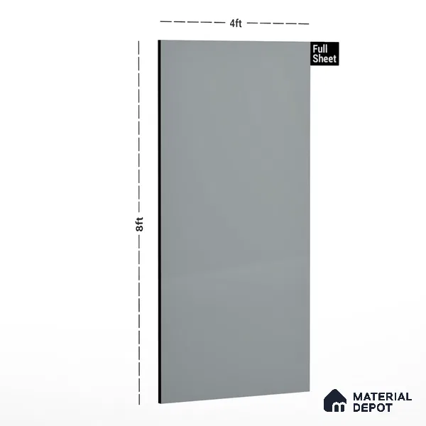 80232 SU Grey 8 ft x 4 ft Texture Finish Liner Laminate - 0.8 mm | Suitable for TV Unit, Wardrobe, Kitchen Cabinets