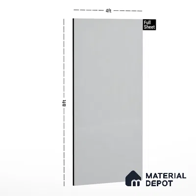 80101 SU White 8 ft x 4 ft Texture Finish Liner Laminate - 0.8 mm | Suitable for TV Unit, Wardrobe, Kitchen Cabinets