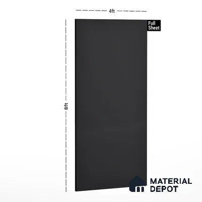 AR 1021 Dark Grey 8 ft x 4 ft Glossy Finish Acrylic Laminate - 1.5 mm