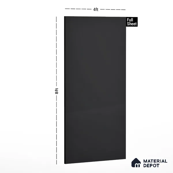 AR 1021 Dark Grey 8 ft x 4 ft Glossy Finish Acrylic Laminate - 1.5 mm