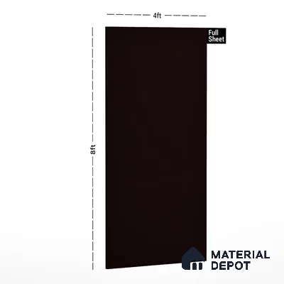 Black Solid Colors Look 910 RB22 Persion Red 8 ft x 4 ft Suede Finish Decorative Laminate - 1 mm | Suitable for Living Room, Kitchen, Office