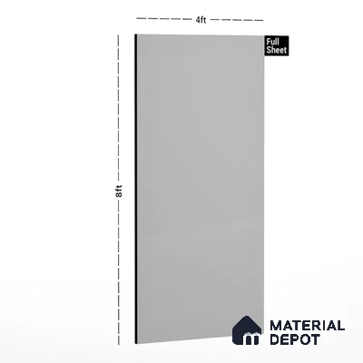 Violet Solid Colors Look 903 HGL Grey 8 ft x 4 ft High Gloss Finish Decorative Laminate - 1 mm | Suitable for Living Room, Kitchen, Office
