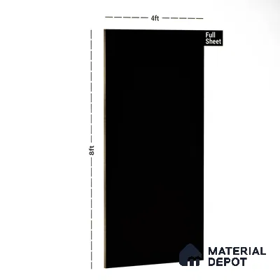 Medium Grey Solid Colors Look LM 24937  8 ft x 4 ft Super Matte Finish Decorative Laminate - 1 mm | Suitable for Living Room, Kitchen, Office