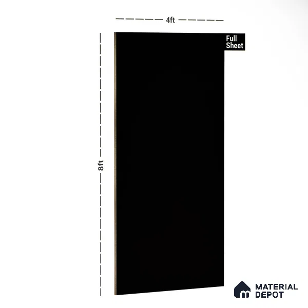 Medium Grey Solid Colors Look LM 24937 8 ft x 4 ft Super Matte Finish Decorative Laminate - 1 mm | Suitable for Living Room, Kitchen, Office