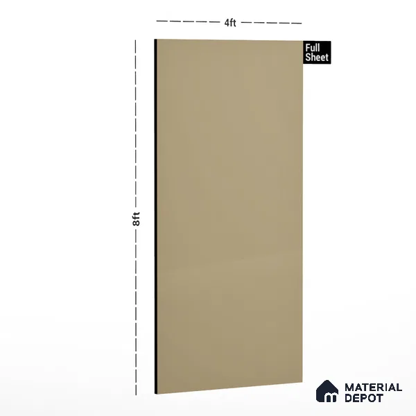 Brown Solid Colors Look 8317 SF 8 ft x 4 ft Suede Finish Decorative Laminate - 0.8 mm | Suitable for Living Room, Kitchen, Office