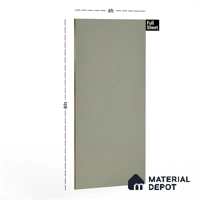 Grey Solid Colors Look 1010 PHG 8 ft x 4 ft High Gloss Finish Decorative Laminate - 1 mm | Suitable for Living Room, Kitchen, Office