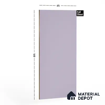 Violet Solid Colors Look 1319 SF 8 ft x 4 ft Suede Finish Decorative Laminate - 1 mm | Suitable for Living Room, Kitchen, Office