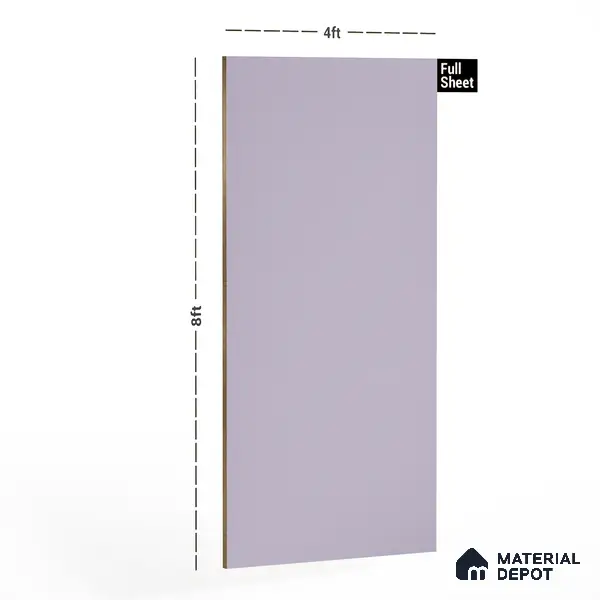 Violet Solid Colors Look 1319 SF 8 ft x 4 ft Suede Finish Decorative Laminate - 1 mm | Suitable for Living Room, Kitchen, Office