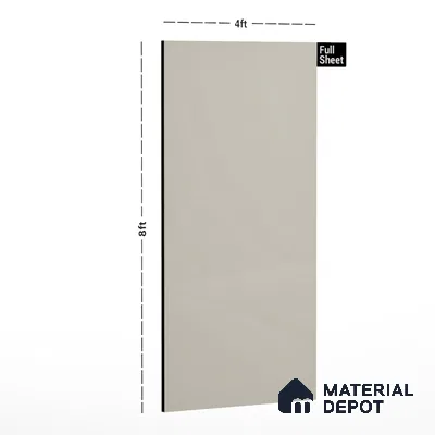 GA 4002 8 ft x 4 ft High Gloss Finish 6H Antiscratch Acrylic Laminate - 1.5 mm | Suitable for Living Room, Kitchen, Office | Matching Edgeband Code EB 4002
