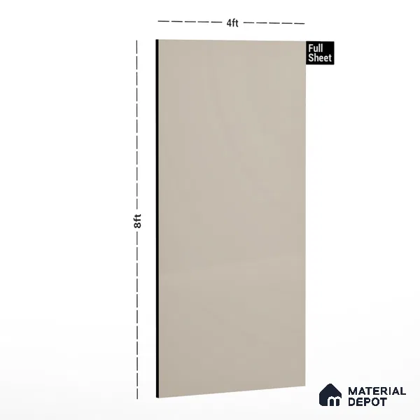 GA 4003 8 ft x 4 ft High Gloss Finish 6H Antiscratch Acrylic Laminate - 1.5 mm | Suitable for Living Room, Kitchen, Office | Matching Edgeband Code EB 4003