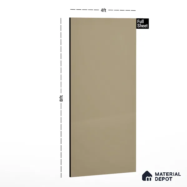 GA 4013 8 ft x 4 ft High Gloss Finish 6H Antiscratch Acrylic Laminate - 1.5 mm | Suitable for Living Room, Kitchen, Office | Matching Edgeband Code EB 4013
